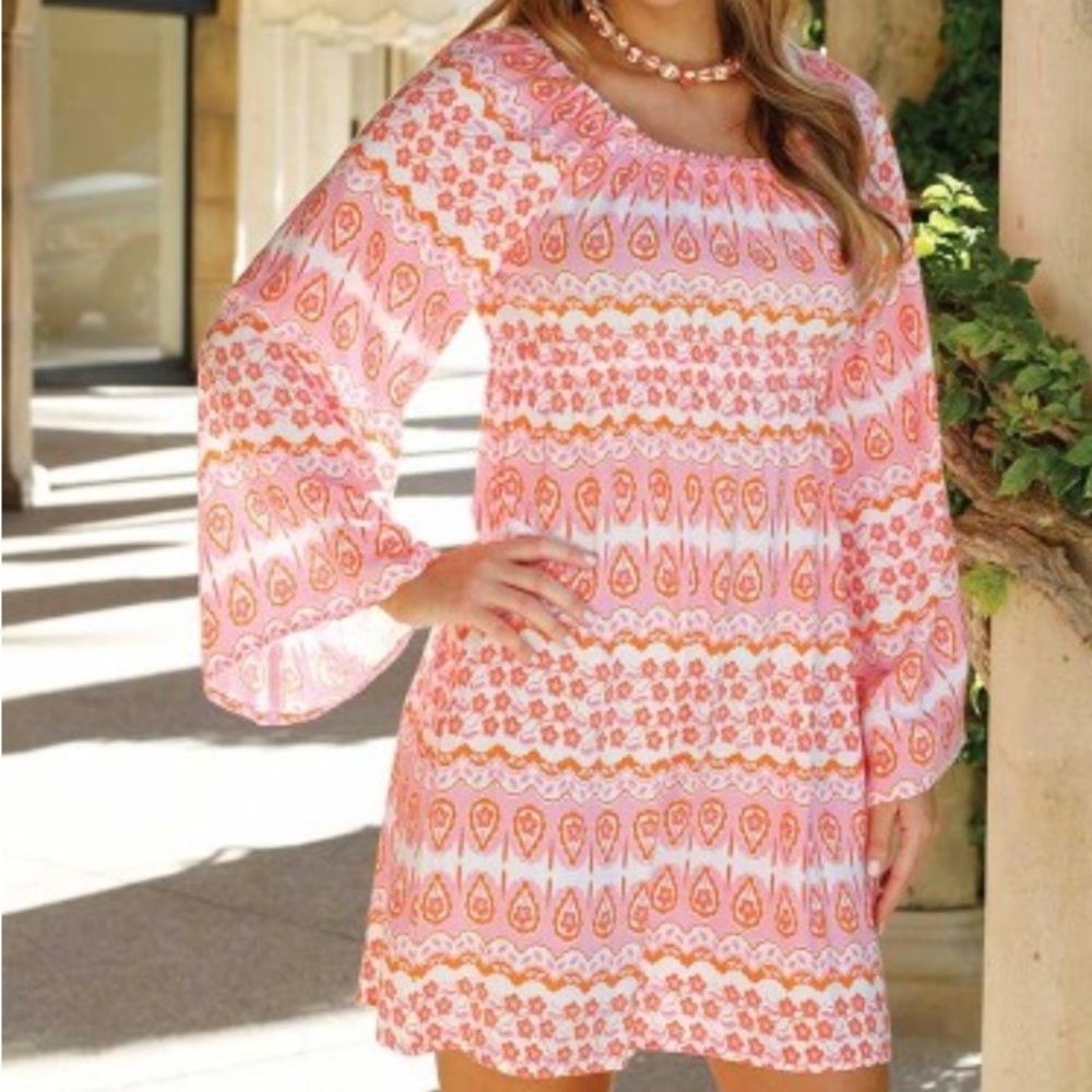 Angela Moore - Womens Dress Size Small Boho Floral Paisley - Never Worn